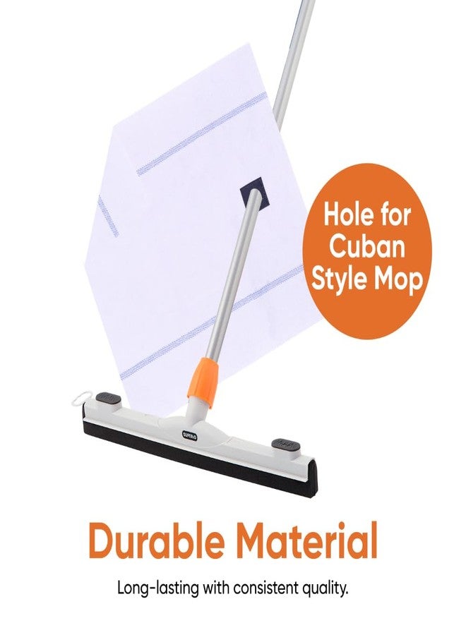 Superio White Squeegee Cloth with Hole for Cuban Style Mop, Israeli Spunja Cleaning Mop Towels- Kitchen Bathroom Tiles, Stone, Parquet Wood Floor Wash - Image 4