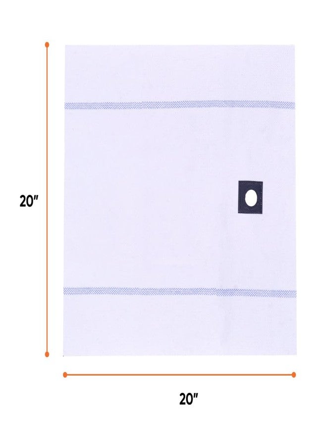 Superio White Squeegee Cloth with Hole for Cuban Style Mop, Israeli Spunja Cleaning Mop Towels- Kitchen Bathroom Tiles, Stone, Parquet Wood Floor Wash - Image 2