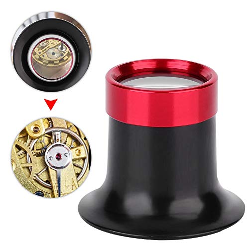 Salmue 10X Jewelry Loop Magnifier, Aluminum Alloy Single Small Lightweight Eye Magnifying Loupe for Repair Watch Glass for Gems, Jewelry, Coins, Stamps - Image 5