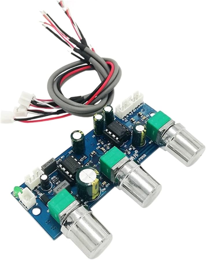 NE5532 2 1CH وحدة مكبر صوت مسبق مع لوحة تحكم نغمية سلبية ومرشح ساب ووفر - Image 4