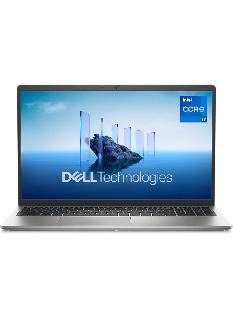 ديل Dell 15 Laptop DC15250 - 15.6-inch FHD 120Hz Display, 13th Gen Intel Core i7-1355U, 16GB DDR4 RAM, 1TB SSD, Intel UHD Graphics, Windows 11 Home, PLATINIUM SILVER English Platinium Silver - Image 1