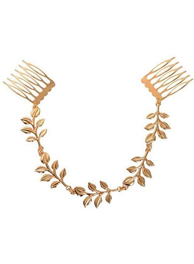 YouBella يوبيلا مجوهرات شعر أنيقة مجوهرات شعر مطلية بالذهب للنساء (ذهبي) (YBHAIR_41255) - Image 1