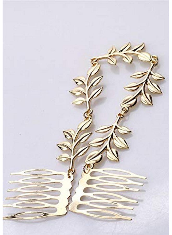 YouBella يوبيلا مجوهرات شعر أنيقة مجوهرات شعر مطلية بالذهب للنساء (ذهبي) (YBHAIR_41255) - Image 3