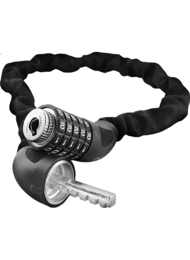 Forever Yongjiu Bicycle Lock, Helmet Lock, Chain Lock For Mountain Bikes And Road Bikes, Universal Anti-Theft Lock, Chain Lock, Chain Lock With Combination Lock - Image 3