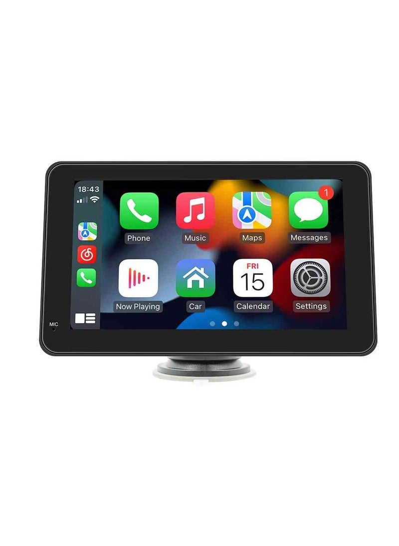 7 inch touch screen car screen supports CarPlay and Android Auto; easy to install without having to disassemble the car interior.