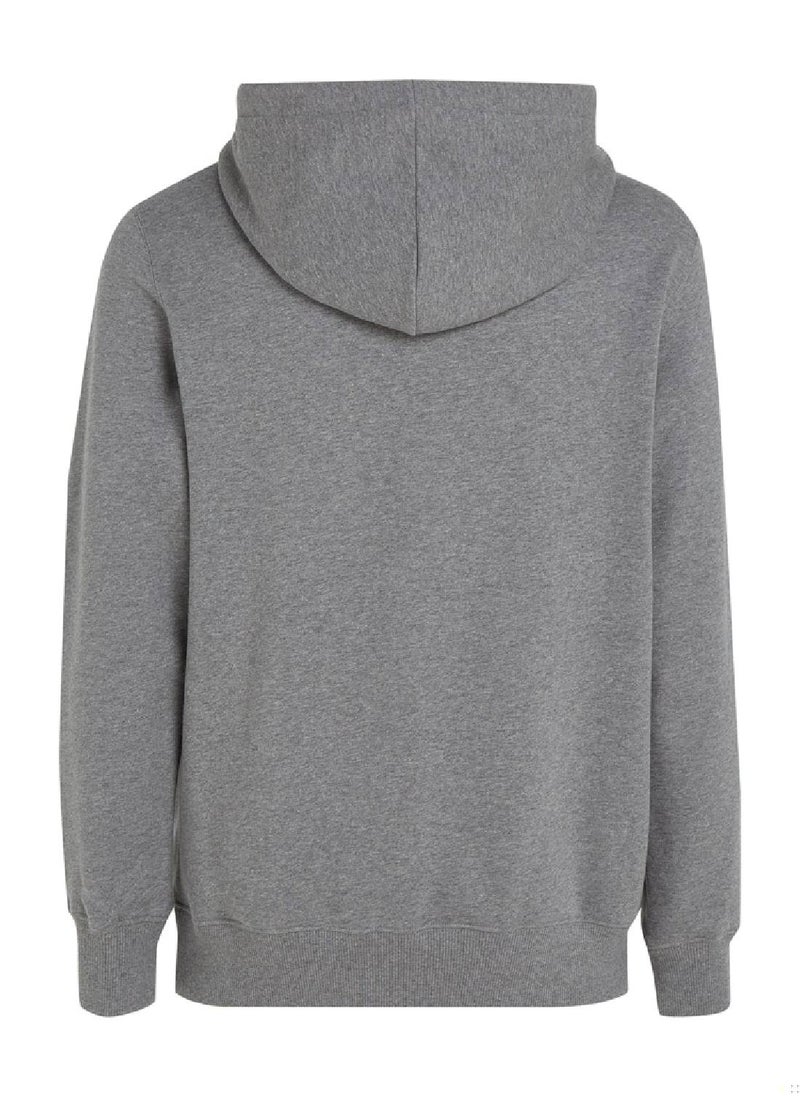 Men's  Cotton Blend Fleece Hoodie , Grey - Cotton - pzsku/ZFAA1629C33707591624DZ/45/_/1728978302/6dfd5fe0-96a2-4f01-9627-c5711ea07974