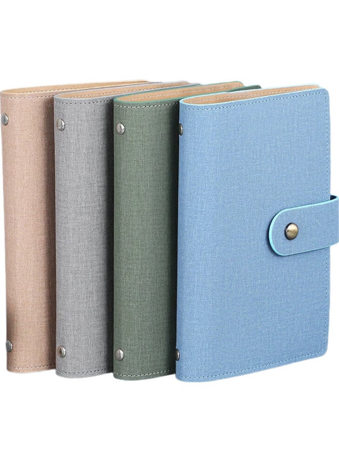 Longe Langjie, Business Card Organizer Loose-Leaf Style, Card Holder, Credit Card And Membership Card Holder, Portable Business Card Case, Bank Card Holder, Large Capacity Collection Folder, Light Blue - Image 3