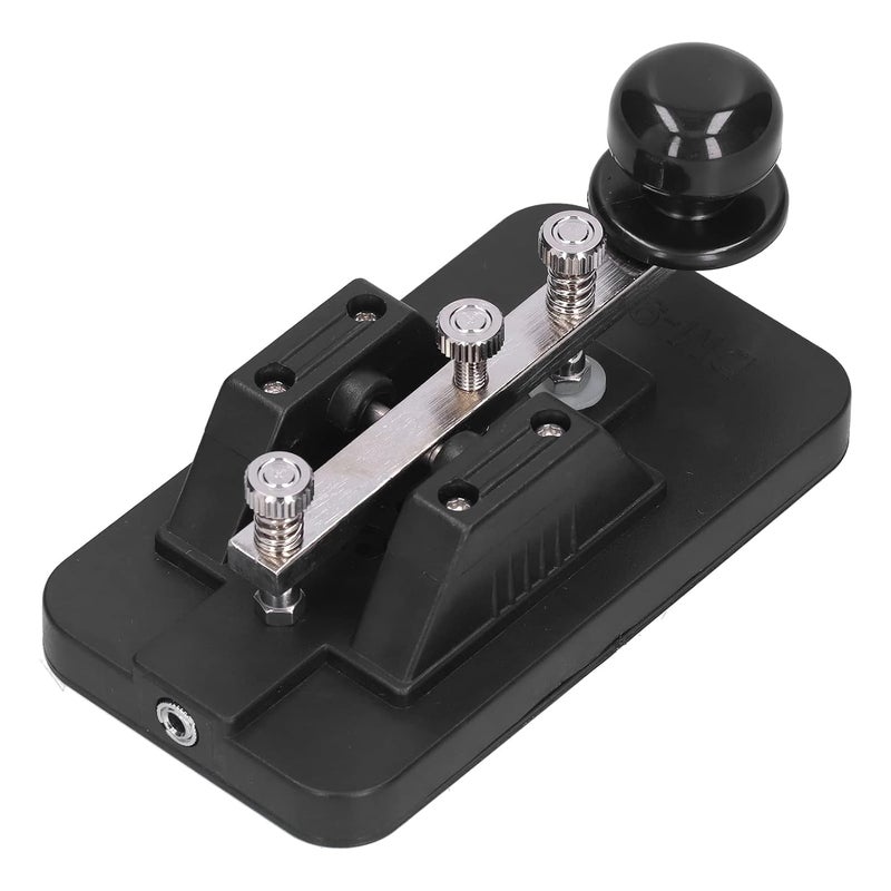 Morse Code Key - Morse Code Practice Tool with Buzzer & Data Cable, Premium ABS & Iron Construction, Portable Design for Beginners - Image 1