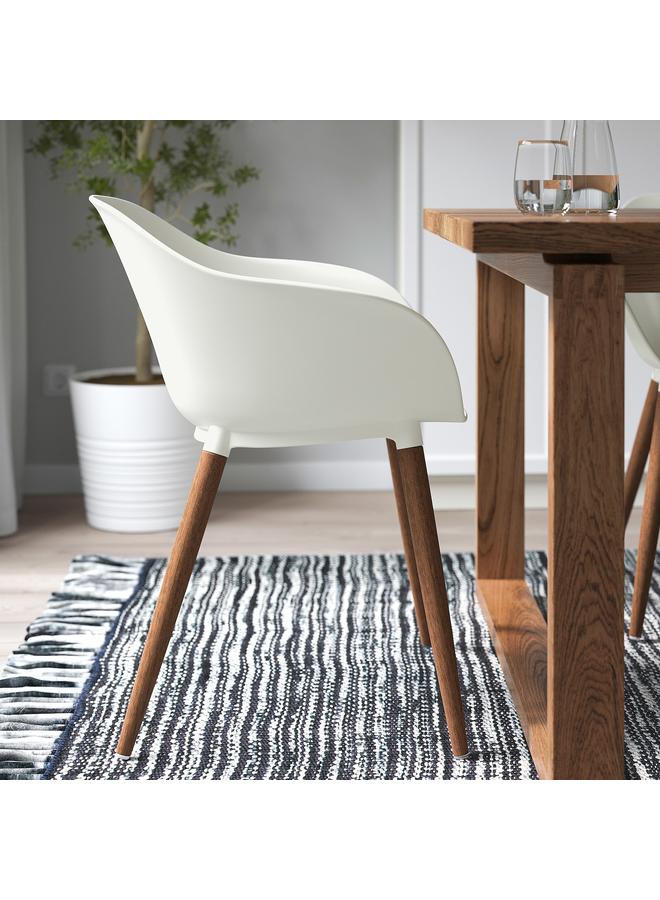 Zaboon Chair With Armrests, In/Outdoor, White - Image 3