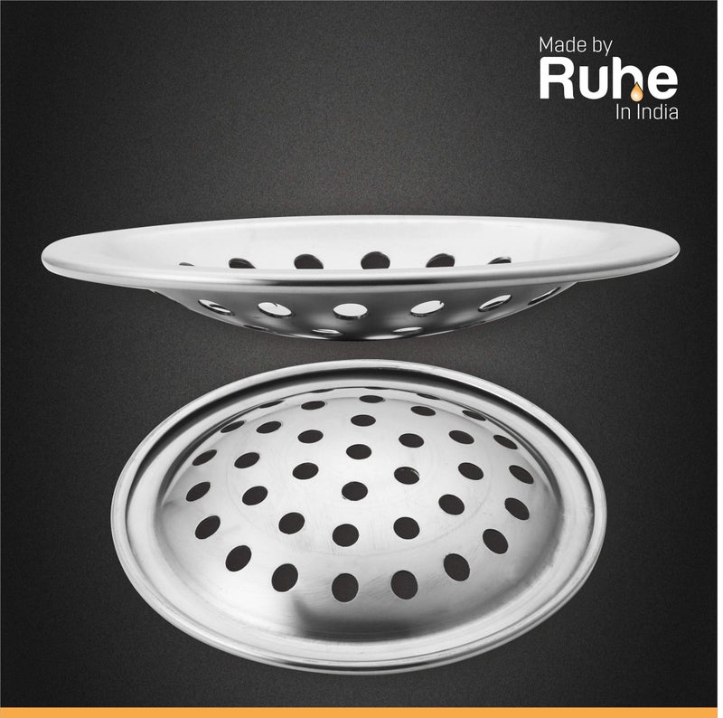 Ruhe® 3 Inch Premium Grade Stainless Steel Solid Polka Floor Drainer/Jali | Set of 2 - Image 4