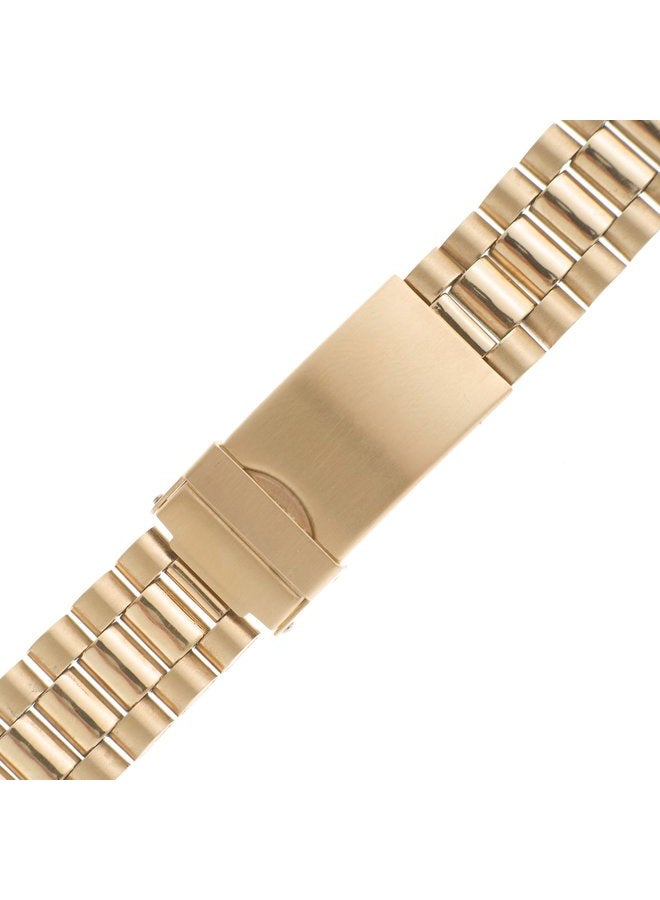 Gilden Unisex President-Style Non-Expansion 18-23mm Stainless Steel Watch Band 1536 - Image 2