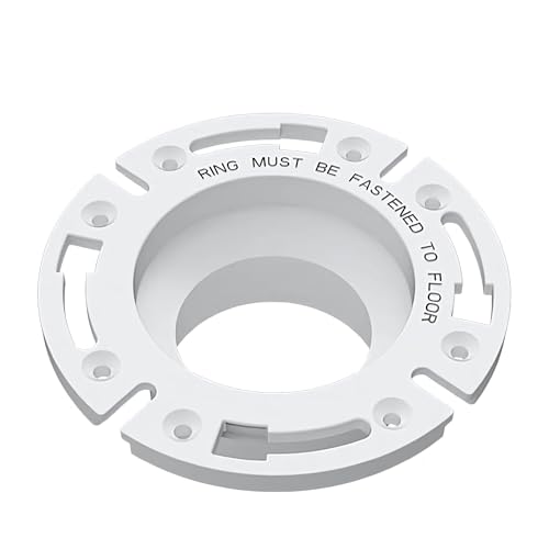 SEAFLO Universal Replacement RV Toilet 3 Floor Flange White - Image 1