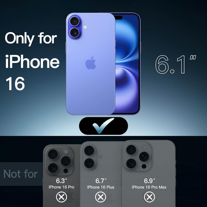 Elzzi غطاء ميكروفايبر مع شعار مقصوص متوافق مع غطاء آيفون 16 من سائل السيليكون - غطاء كامل الجسم 4 طبقات واقية ضد الصدمات مع حواف كاميرا مرتفعة (6.1 بوصة، وردي فاتح) - Image 2