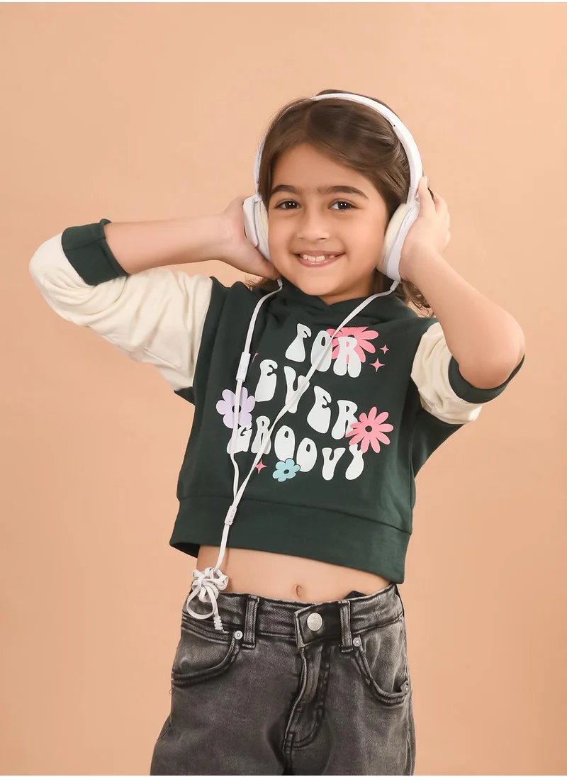 ليلك Girls Full Sleeves Sweatshirt