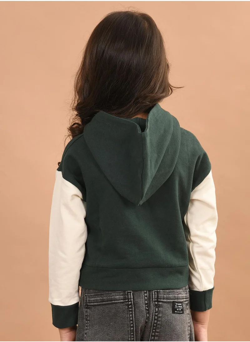 ليلك Girls Full Sleeves Sweatshirt