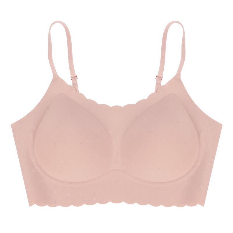 French Lingerie Wireless Thin Vest Bra Summer Fragrant lotus root starch 