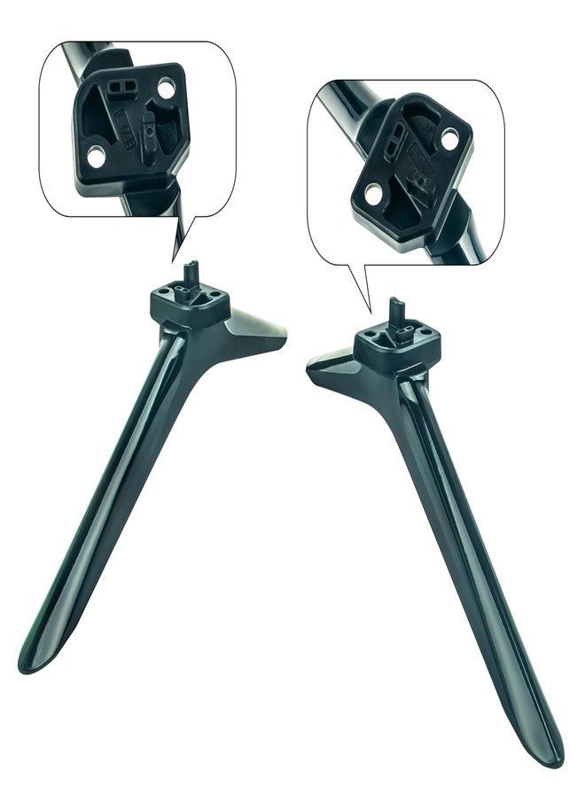 ZdalaMit TV Stand Legs Tabletop TV Mount Holder TV Base Applicable for Hisense 58" 4K UHD Smart TV 58R6E3 (Black Color) - Image 3