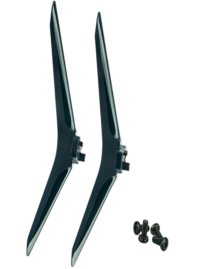 ZdalaMit TV Stand Legs Tabletop TV Mount Holder TV Base Applicable for Hisense 58" 4K UHD Smart TV 58R6E3 (Black Color) - Image 1