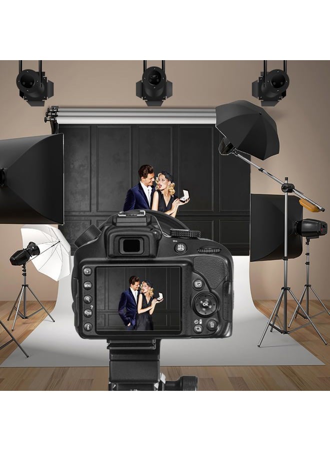 Baocicco 7x5ft Vintage Living Room Wall Backdrop for Photography Classic European Palace Black Wall Photography Background Birthday Party Wedding Graduation Events Photo Studio Video Background - Image 2