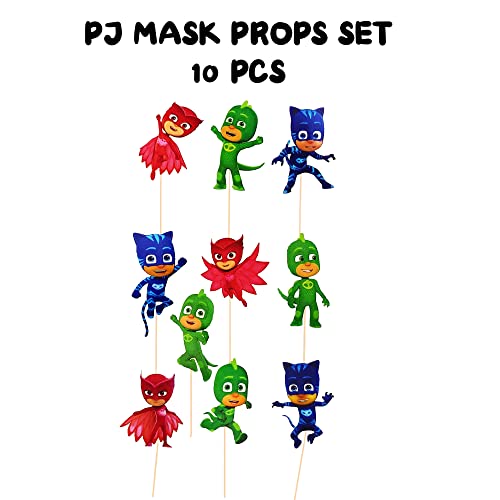 TOYXE PJ Masks Photo Booth Props 10 Pcs - Image 2