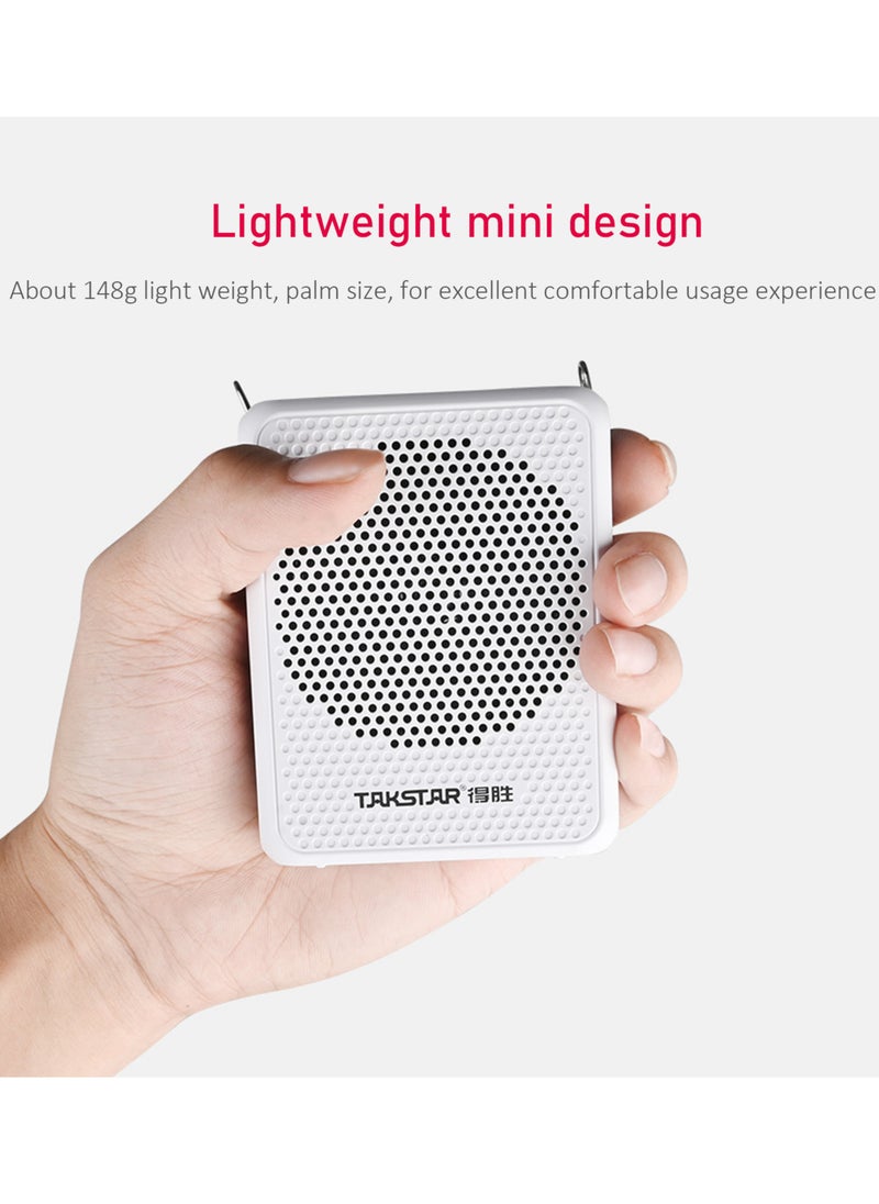 TAKSTAR - E126A Sound Amplifier Portable Rechargeable Mini Voice Amplifier with Wired Headmount Microphone & Waistband for for Teaching Singing Training Presentation - Image 1