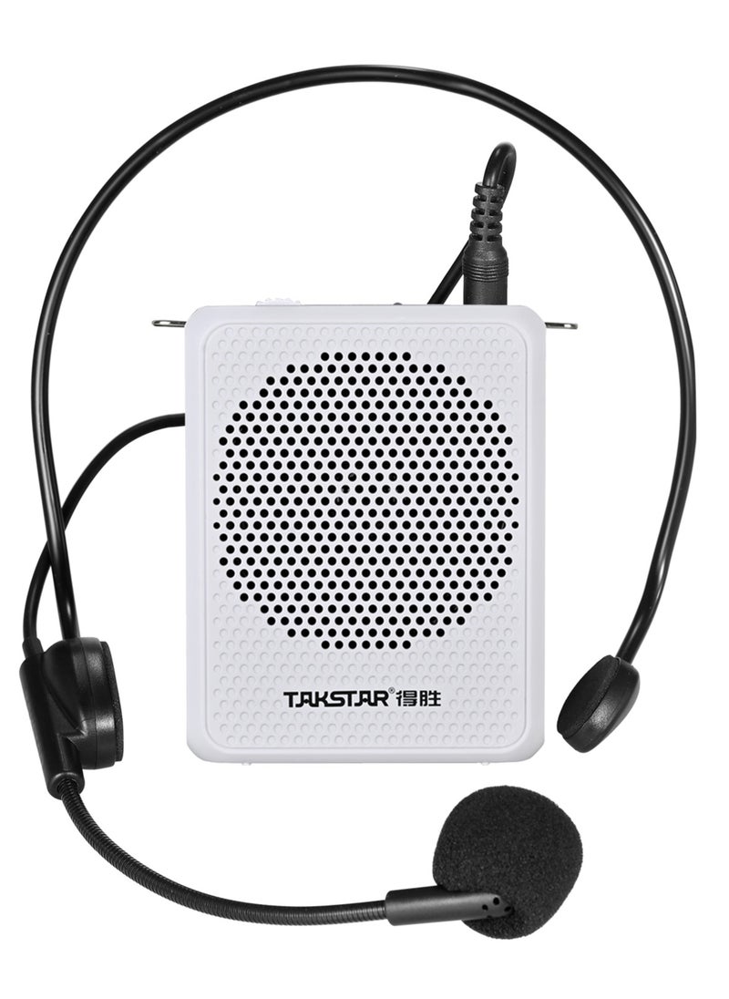 TAKSTAR - E126A Sound Amplifier Portable Rechargeable Mini Voice Amplifier with Wired Headmount Microphone & Waistband for for Teaching Singing Training Presentation - Image 1