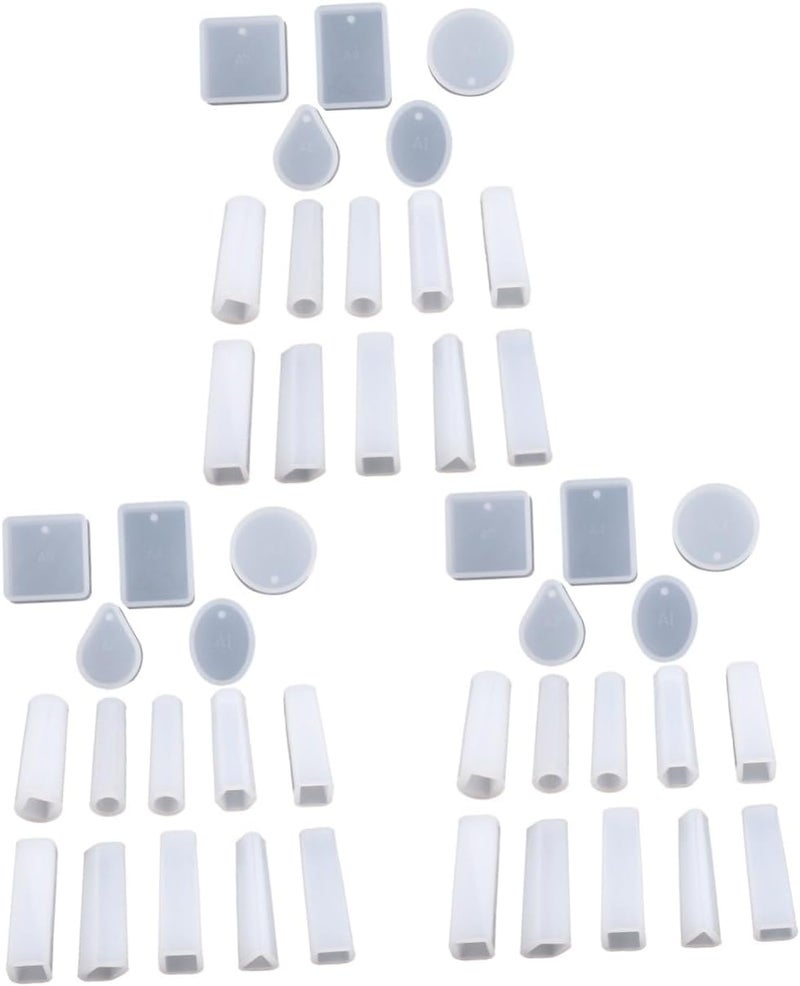 3sets Molds for Jewelry Making Including Pendant and Earring Molds for DIY Crafting and Creative Projects Lightweight and Easy to Use - Image 1