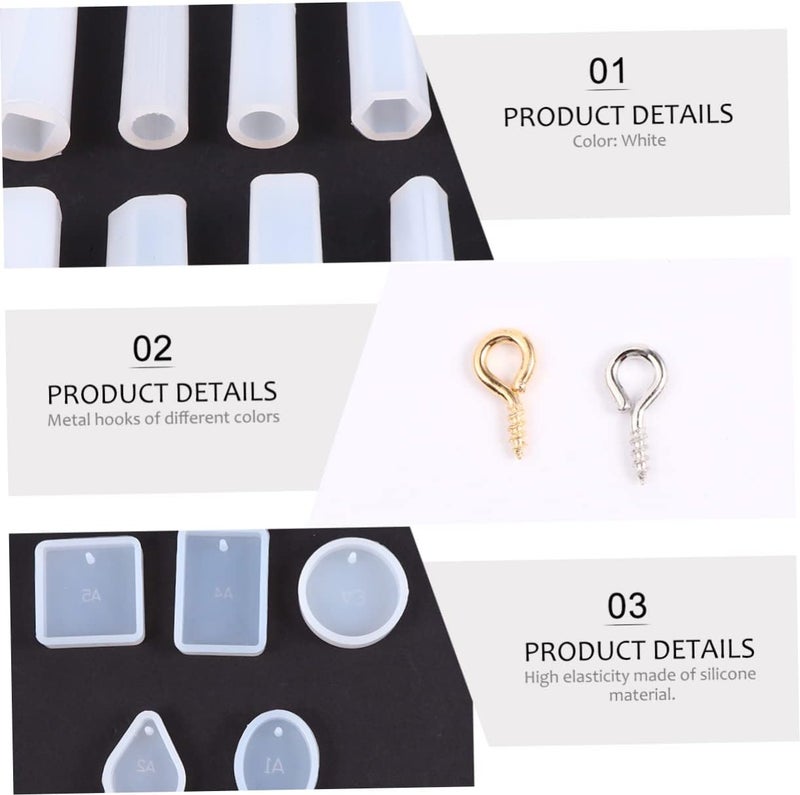 3sets Molds for Jewelry Making Including Pendant and Earring Molds for DIY Crafting and Creative Projects Lightweight and Easy to Use - Image 4