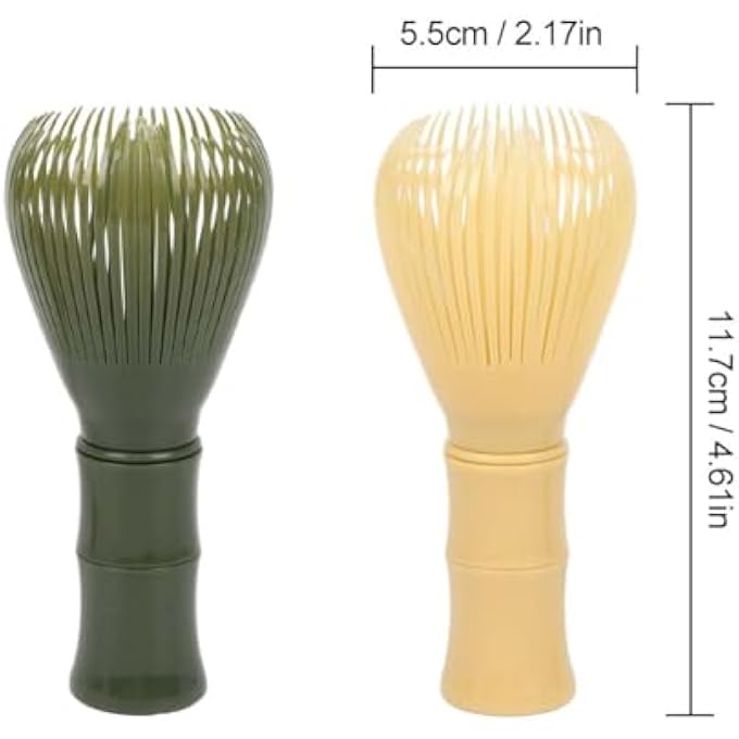 OUGETHER Traditional Matcha Whisk Reusable Pp Resin Matcha Whisk Chasen Dishwasher Safe Matcha Stirrer Matcha Green Tea Powder Preparation Prepare Japanese Matcha Tea Yellow - Image 5