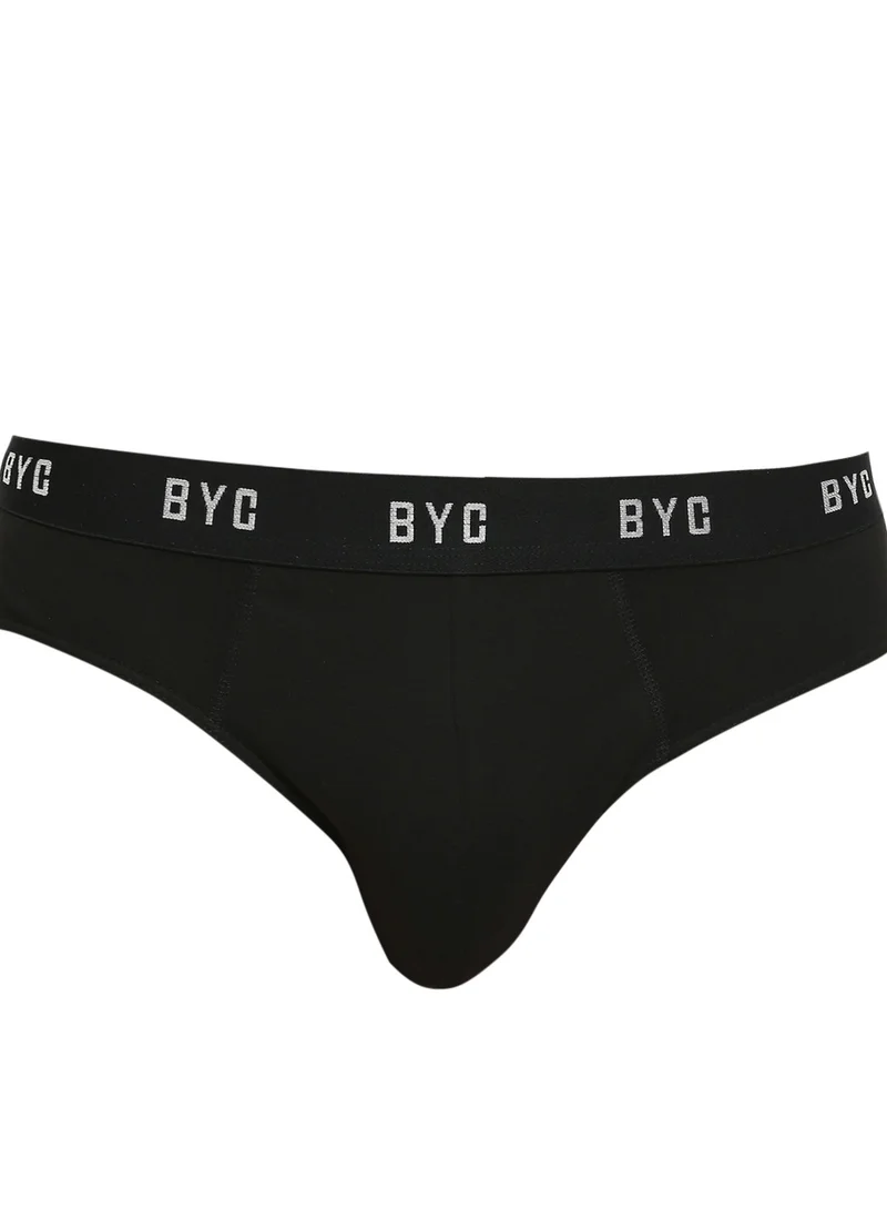 BYC MEN'S COTTON BRIEF - BLACK