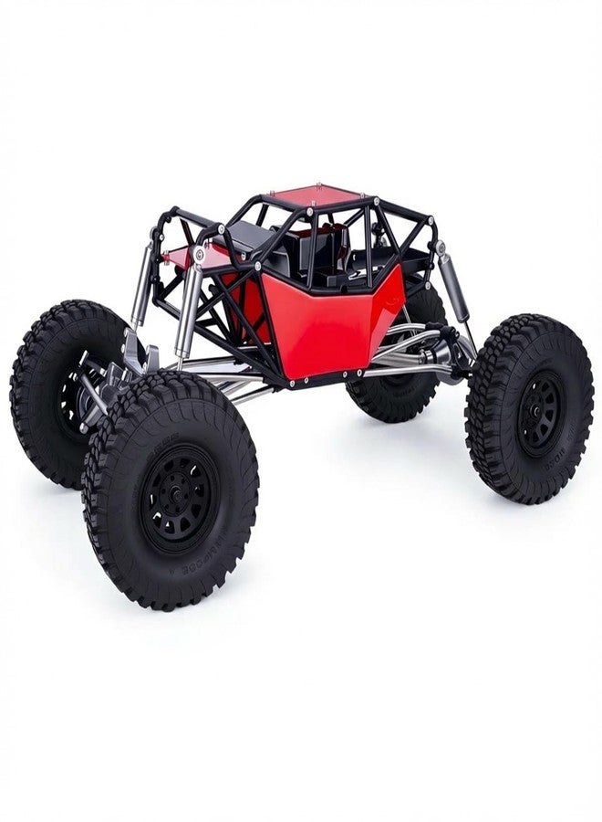 AMK RC Crawler Roll Cage, 1/10 Scale Nylon Rock Buggy Body Cage for Axial SCX10 SCX10 II, Durable RC Rock Crawler Upgrade Part (Red) - Image 2