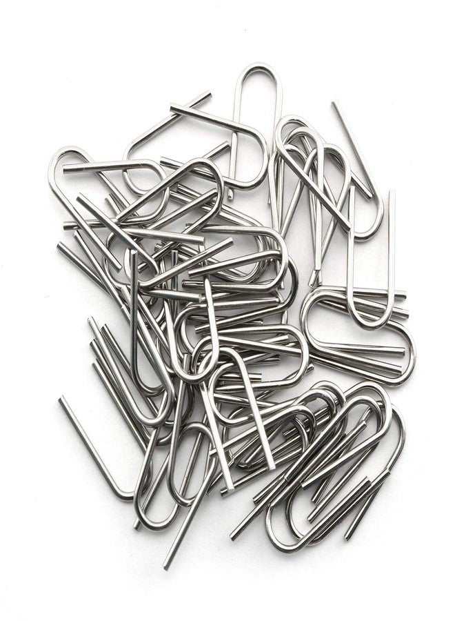 Tegg Jump Ring 50PCS Fusible High Temperature Nichrome Wire Jump Rings Ornament Hanger U Hooks for DIY Pendant Ceramic Ornaments Jewelry Making - Image 5