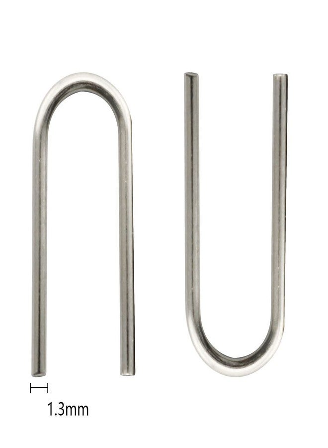 Tegg Jump Ring 50PCS Fusible High Temperature Nichrome Wire Jump Rings Ornament Hanger U Hooks for DIY Pendant Ceramic Ornaments Jewelry Making - Image 3