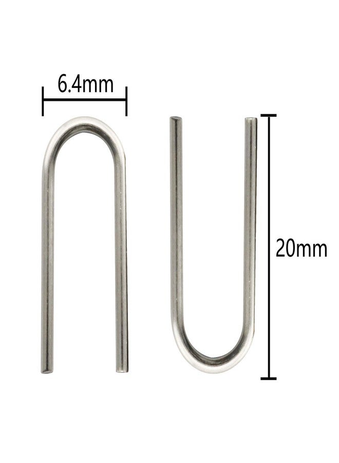 Tegg Jump Ring 50PCS Fusible High Temperature Nichrome Wire Jump Rings Ornament Hanger U Hooks for DIY Pendant Ceramic Ornaments Jewelry Making - Image 2