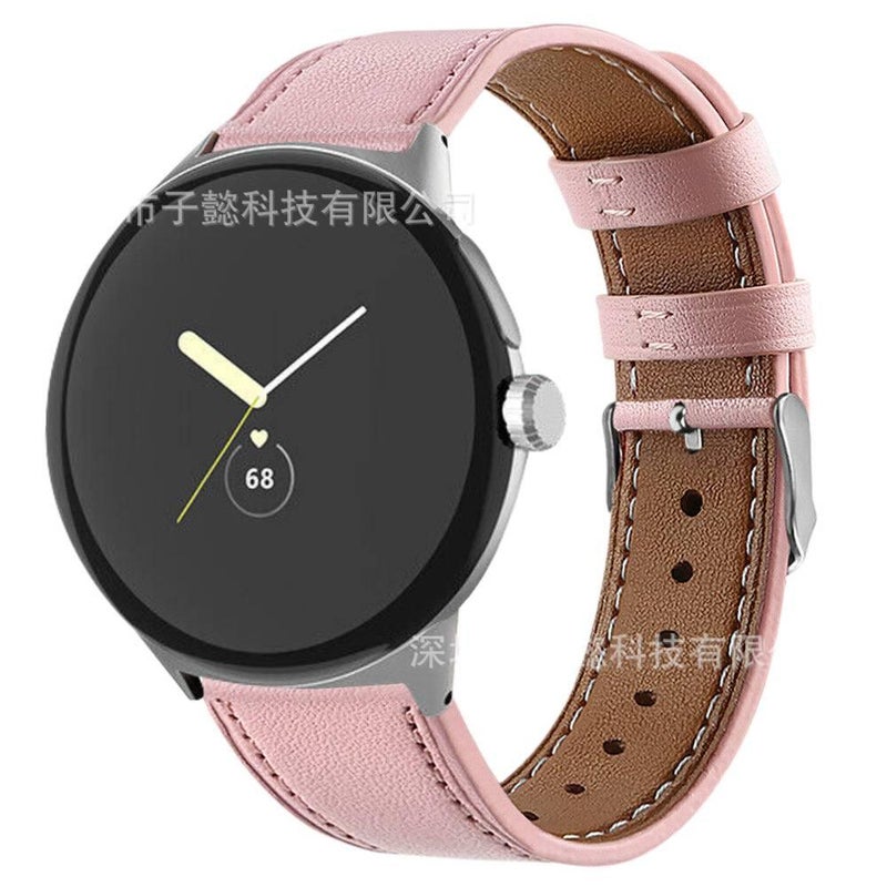 Leather Smartwatch Band for daily smartwatch wear and replacement strap Brown finish Personal Use Indoor Use On The Go Use Work Use Family Use - Image 3