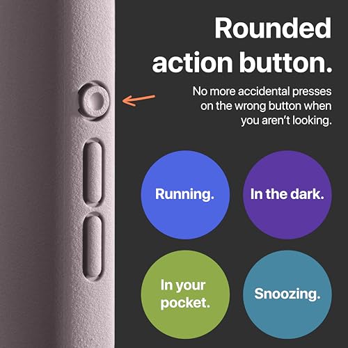 TineeOwl for iPhone 16 Pro Max Magnetic Case, Camera Control Button, Compatible with MagSafe, TPU, Minimalist, Slim/Thin, Grippy - Dune Series (Dusty Lilac, iPhone 16 Pro Max) - Image 2
