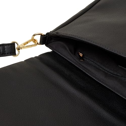 Accessorize London Women's Black Large Quilted Sling Bag - Image 3