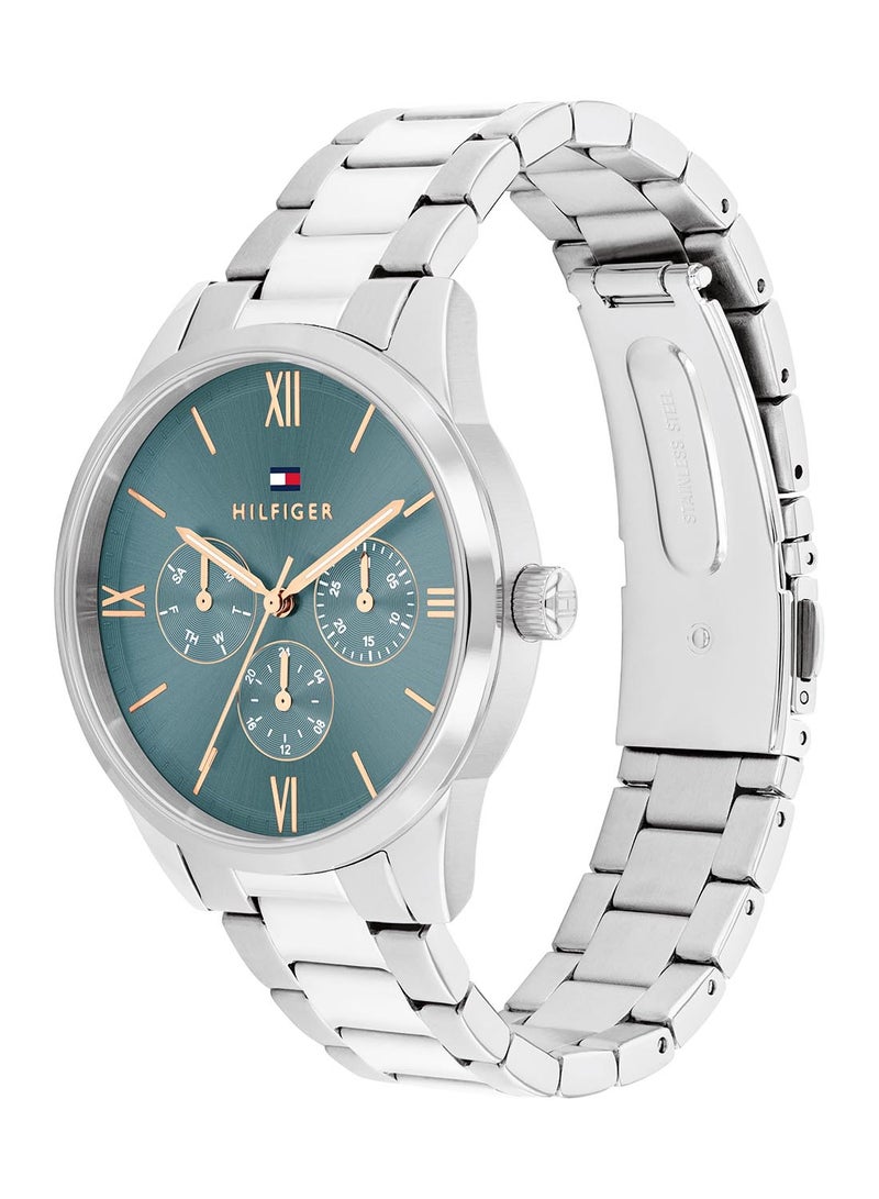 TOMMY HILFIGER ساعة أنالوج دائرية للنساء بعلبة زرقاء من تومي هيلفيغر - 1782745 - Image 1