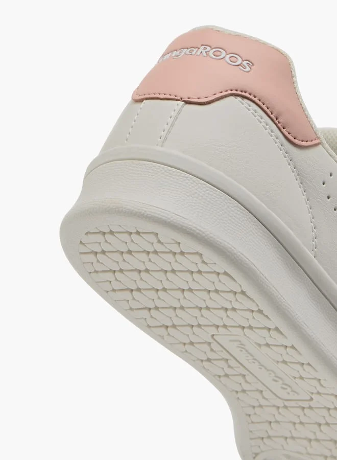kangaROOS Women's Logo Detail Sneakers With Lace-Up Closure