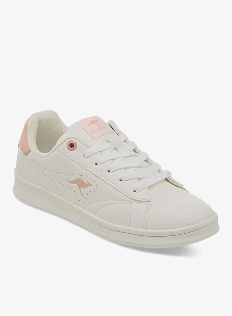kangaROOS Women's Logo Detail Sneakers With Lace-Up Closure