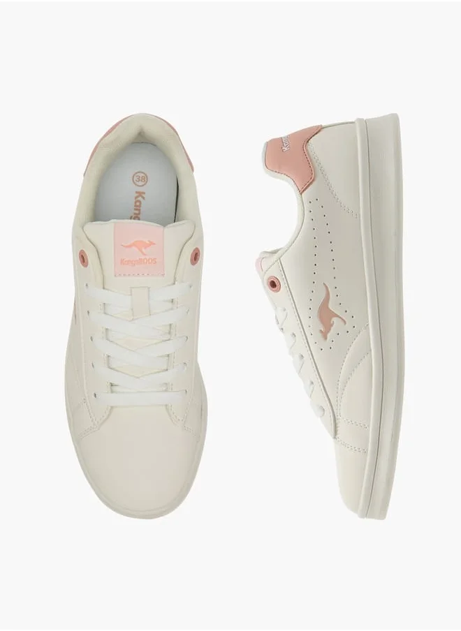 كانغاروس Women's Logo Detail Sneakers With Lace-Up Closure