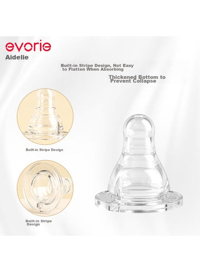 Evorie Standard Diameter Nipple, Cross-shaped Hole - Image 2