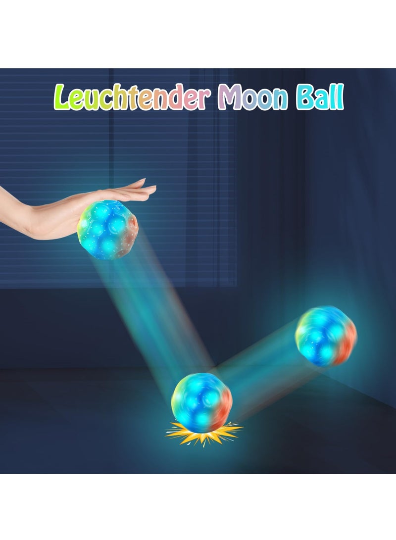 6 PCS 7cm Extreme Moon Bounce Balls - Sensory Meteor Balls for Kids & Teens, Perfect for Hand-Eye Coordination & Fun Play  - Image 3