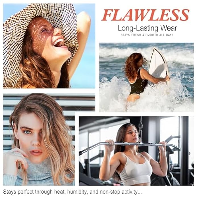 TailaiMei Color Changing Foundation Liquid Base, 2 PACK Flawless Colour Changing Warm Skin Tone Foundation Makeup,BB Cream Makeup Base Concealer Cover Moisturizing Fluid for all Skin Tone SPF15 - Image 4