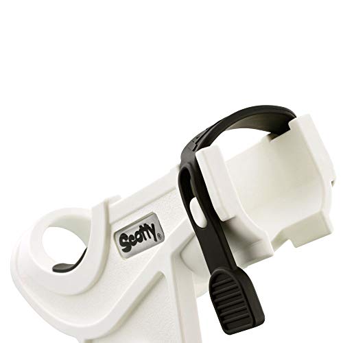 Scotty 0280-WH Baitcaster/Spinning Rod Holder, with# 241 Side Deck Mount, White - Image 5