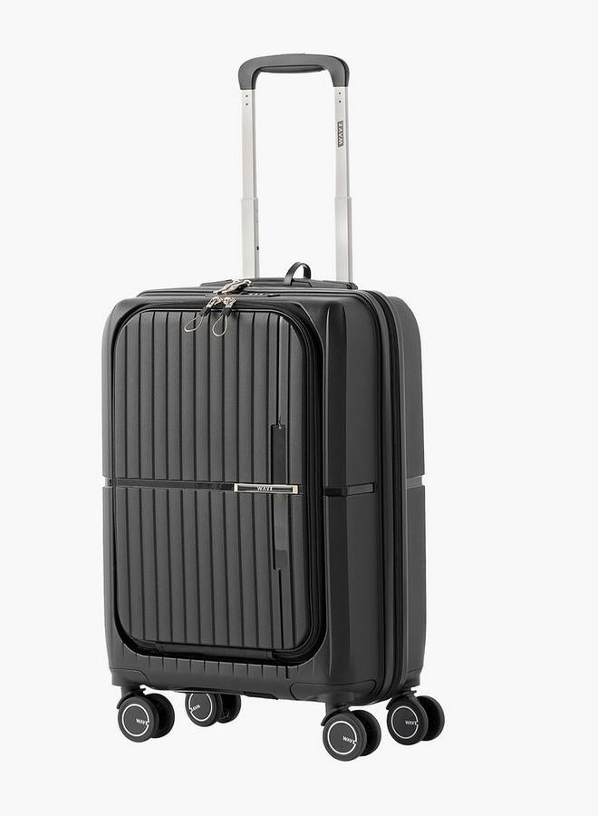 Wave Textured Hardcase Trolley Bag with Retractable Handle - Image 4
