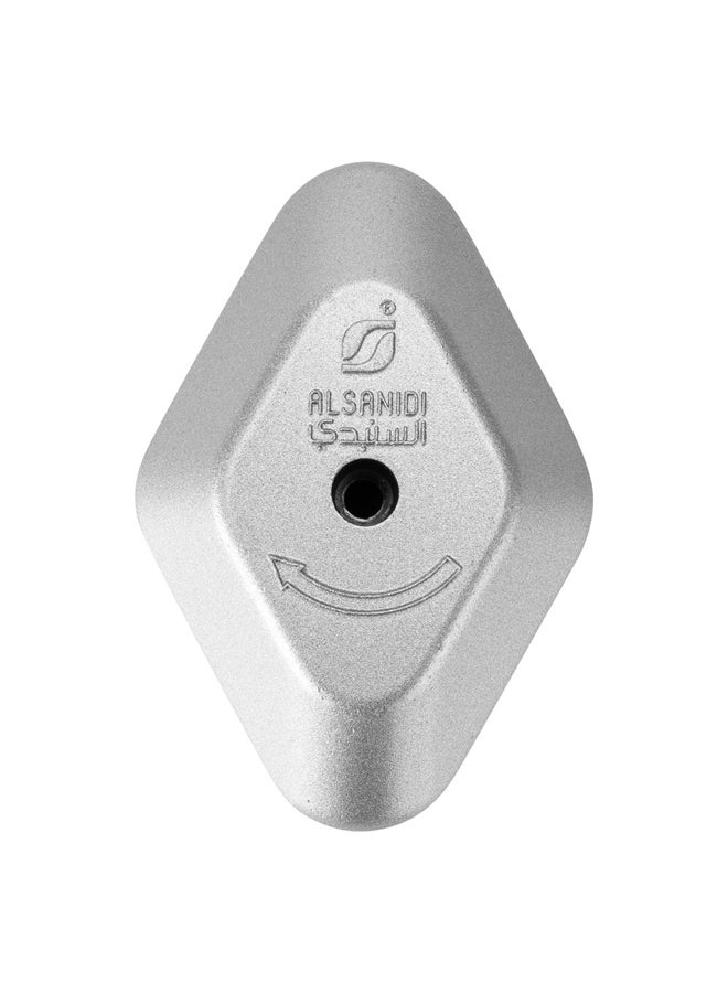 AL SANIDI وعاء ضغط ألمنيوم بمقبض علوي، فضي، حجم 3-4 لتر - Image 4