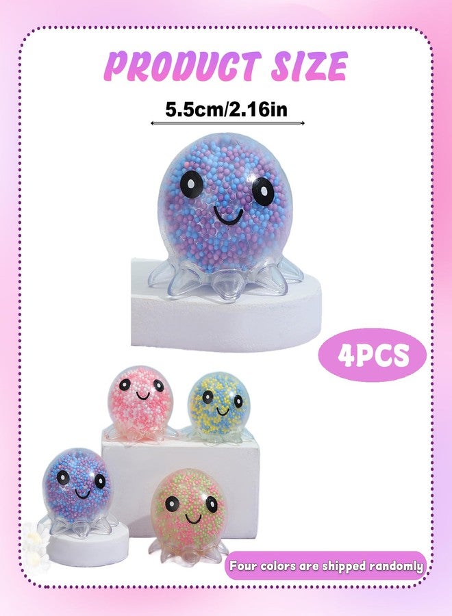 CartHome لعبة إسفنجية، تتضمن لعبة إسفنجية كبيرة وملونة على شكل حيوان لطيف لتخفيف التوتر، وتخفيف التوتر والترفيه اليومي الممتع (أخطبوط). - Image 2