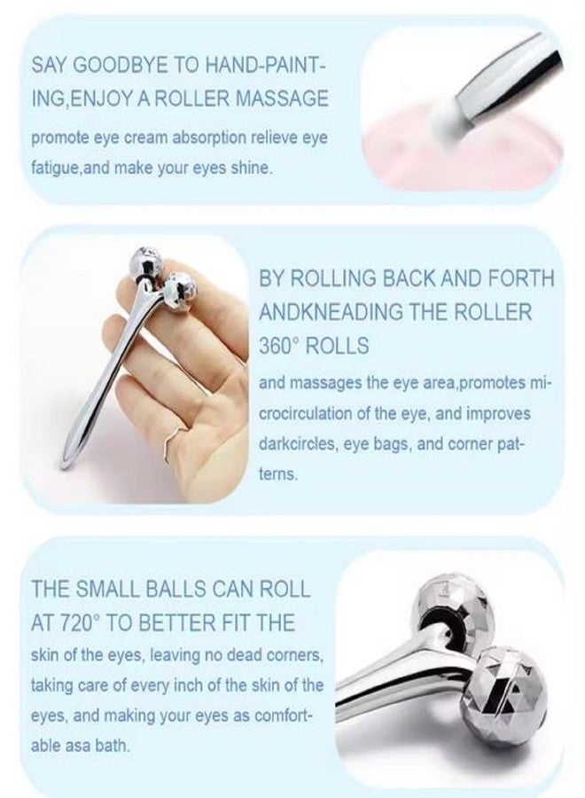 Mopslik Face Roller tool 3D Beauty Facial Roller Y-Shape Face Lift Tool Firming Body Roller - Image 3