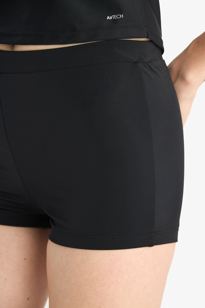 DeFacto Black Woman Fall in Love Regular Fit Shorts Bikini Bottom Casual - Image 5